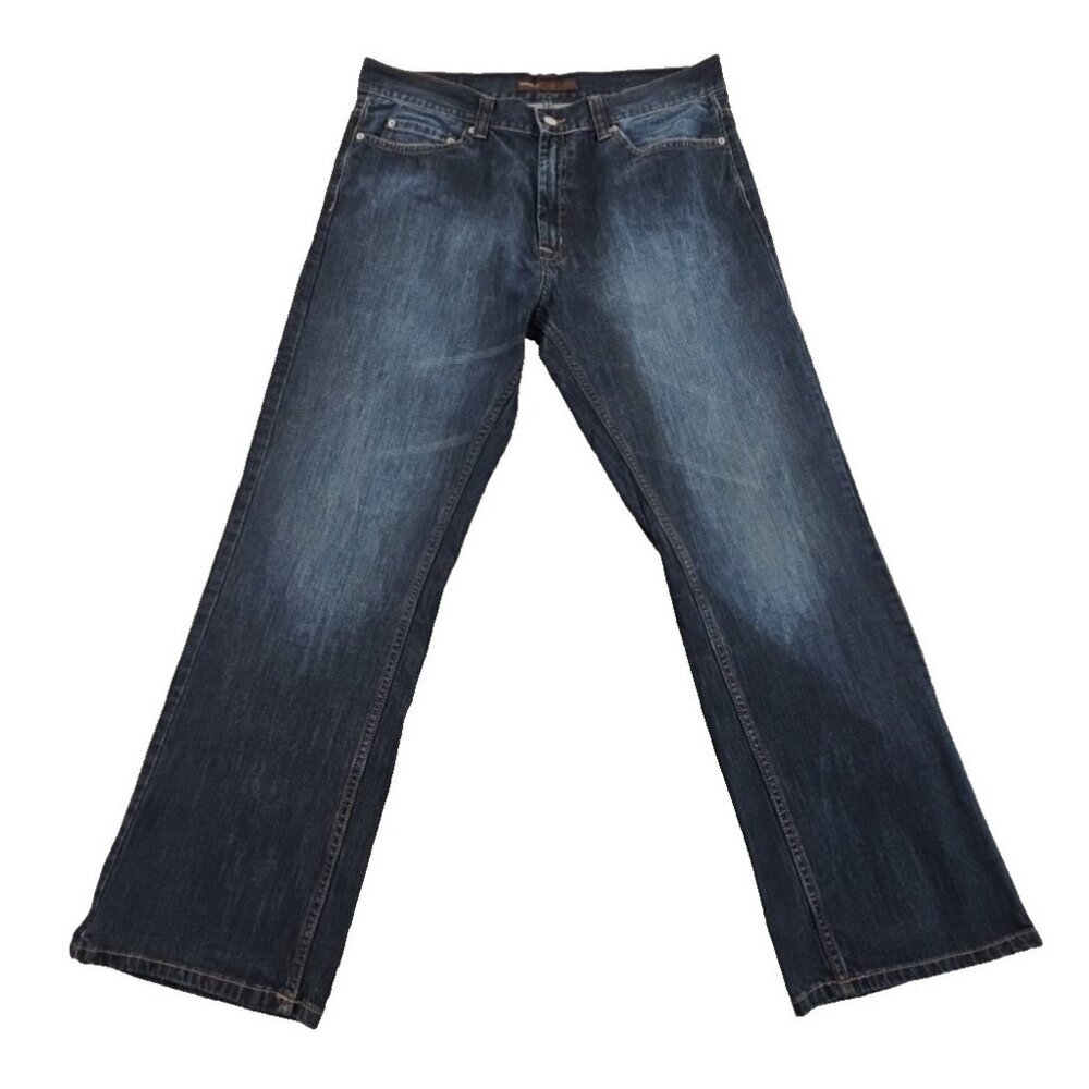 Perry Ellis Jeans Men's 36x30 Relaxed Fit Straight Leg EUC RN‎ 37763 Wide Leg